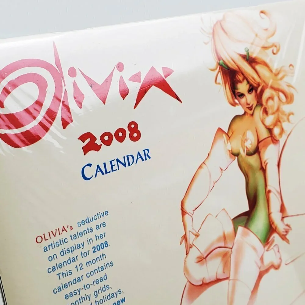 Olivia De Berardinis Calendar 2008 Pinup Art Light Shelf Age Sealed